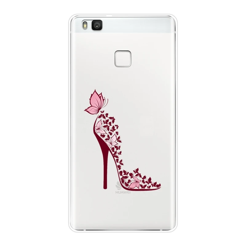 Мягкий силиконовый чехол для телефона Huawei P7 P8 P9 Lite Mini 2017 P10 P20 Pro Plus P Smart черное