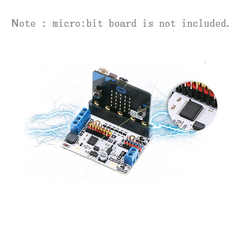 Моторная плата драйвера Мотор: Плата расширения бит для BBC micro: битная плата microbit, для умного автомобиля, для детей DIY Программа FZ3252