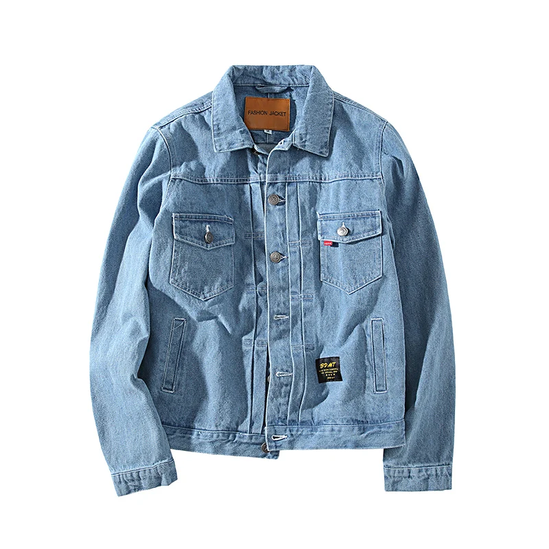 Мужская Утепленная джинсовая куртка свободная утепленная в винтажном стиле