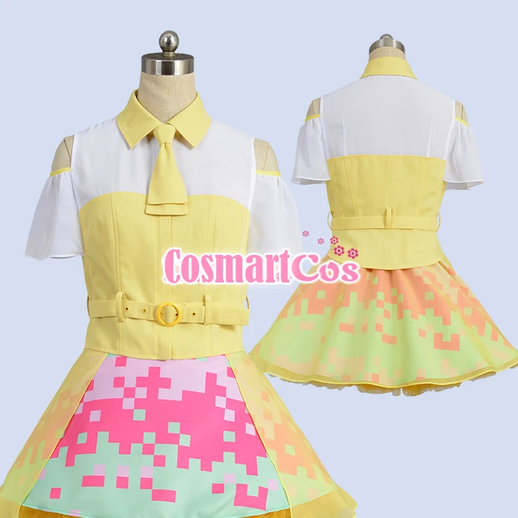 

[STOCK]Anime Masked Rider Kamen Figure Asuna Karino Poppy Pipopapo Dress +Petitcoat Cosplay Costume Uniform New