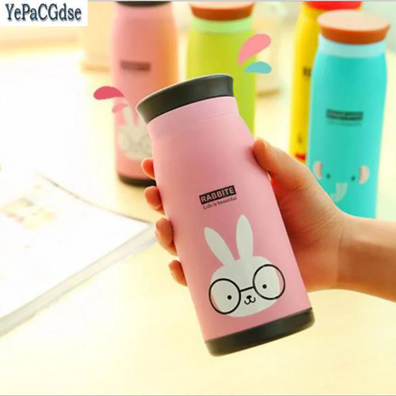 Креативная мультяшная Милая чашка горшок двойная детская из нержавеющей стали