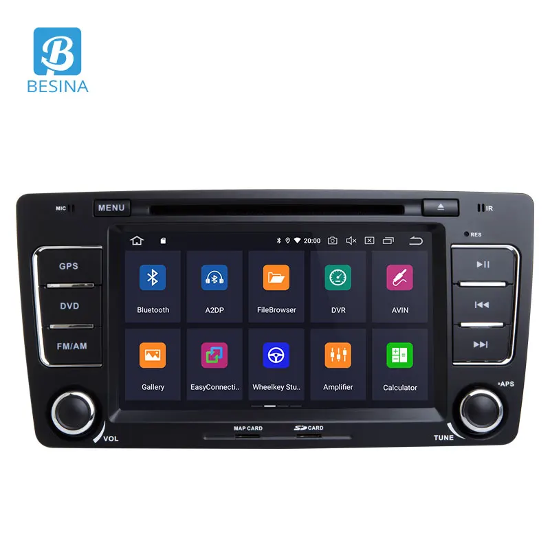 Besina Android 9 0 2 din Автомобильный dvd-плеер для SKODA Octavia 2009-2013 GPS навигация WIFI Bluetooth