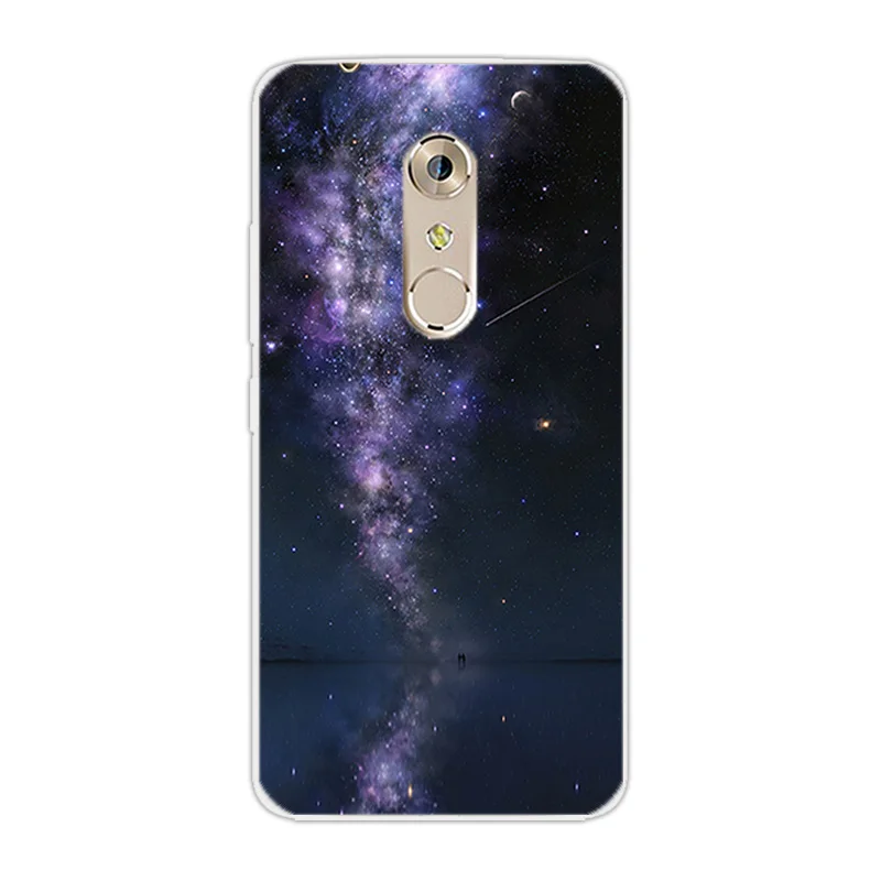 5 дюймов для ZTE Axon 7 задняя крышка прозрачный мягкий кремний чехол TPU Жираф дизайн