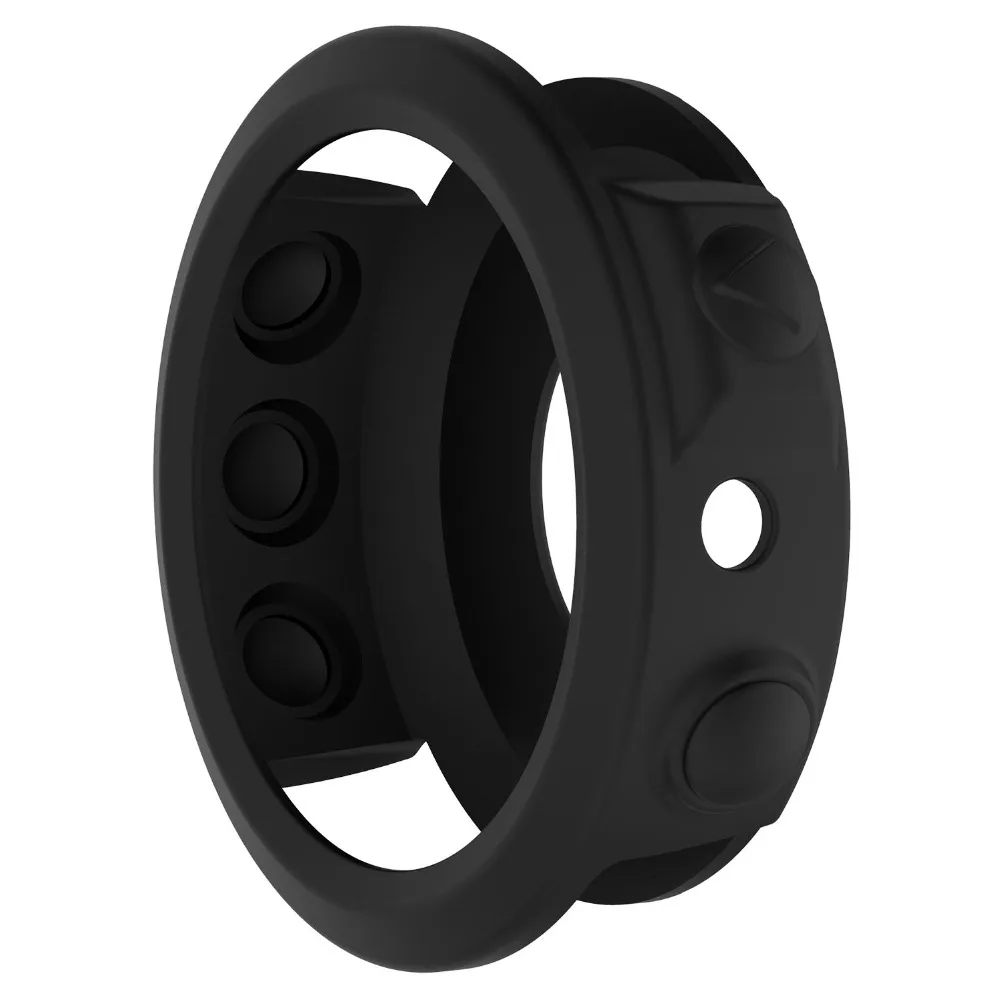 Силиконовый защитный чехол для Garmin fenix 5/5S/5X Защитный Браслет для Garmin Fenix 5x 5S 5 умные аксессуары для часов - Цвет: Black