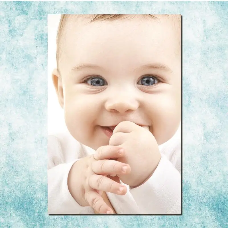 Милый ребенок для мама Книги по искусству Шелковый Холст плакат 13x20 32x48 cm