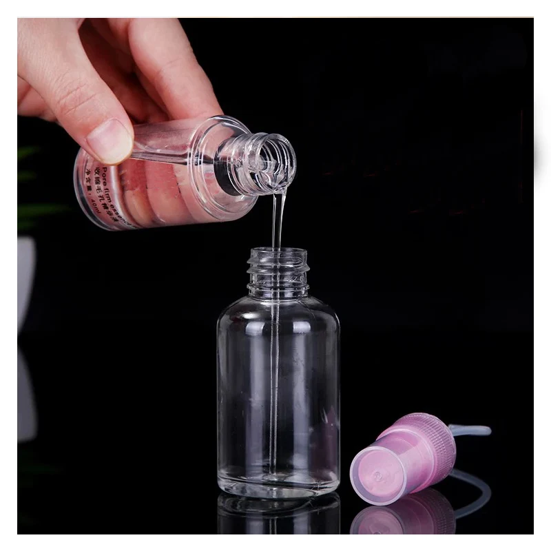 ПЭТ маленькие 30 мл спрей бутылки парфюмерная Ручка косметика в отдельной