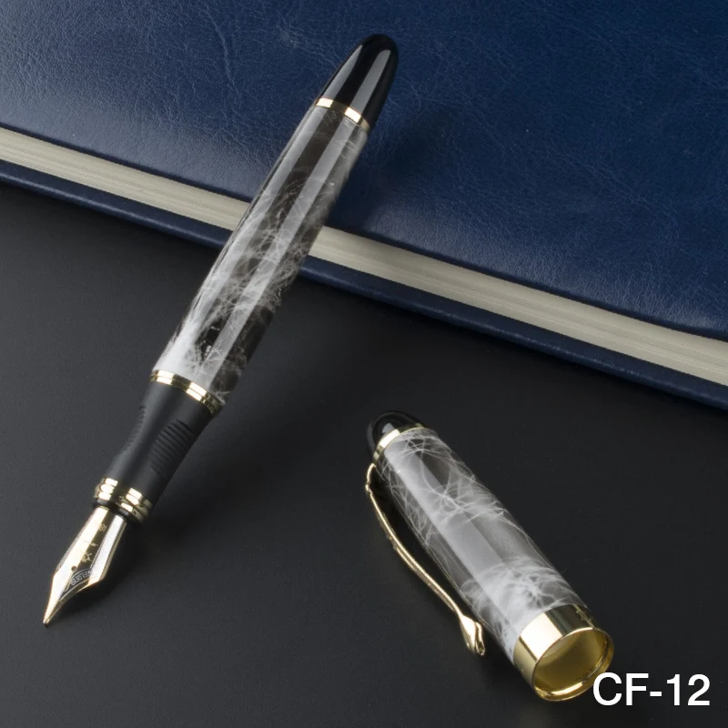 Ручка перьевая JINHAO X450 серого и золотого цвета Канцтовары для школы офиса| |