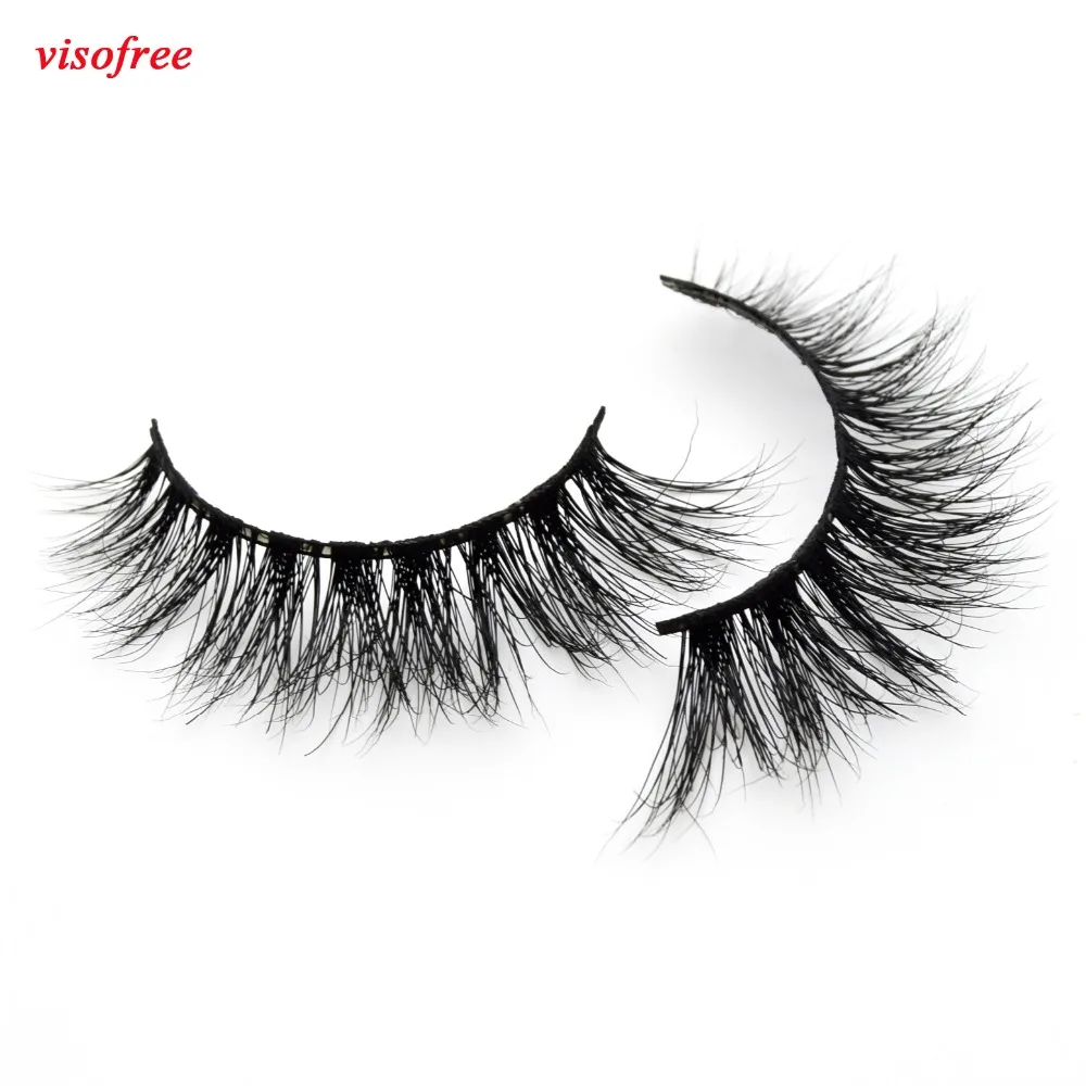 Visofree норковые ресницы 3d полная полоса накладные искусственные без жестокости