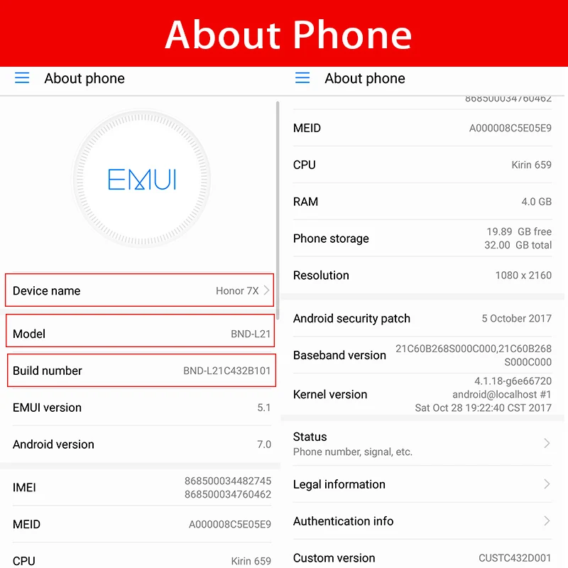 Huawei Honor 7x Глобальный смартфон 5 93 ''fullview Kirin 659 Octa Core Android 7 0 двойной камеры