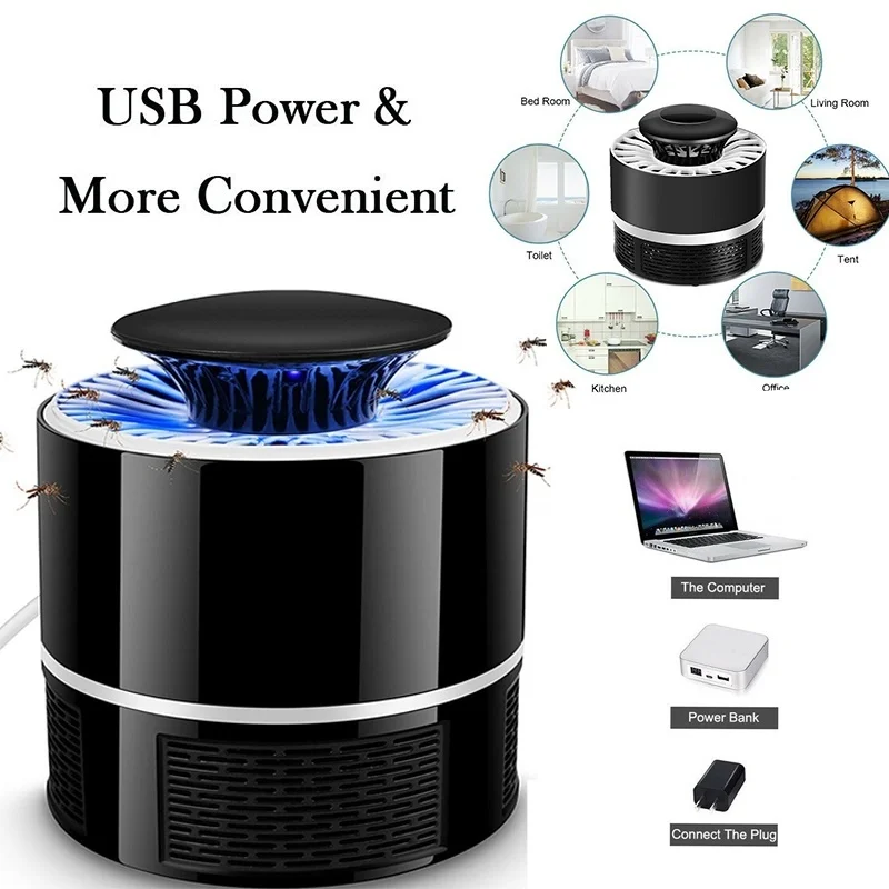 Электрическая ловушка для комаров USB фотокатализатор без излучения лампа