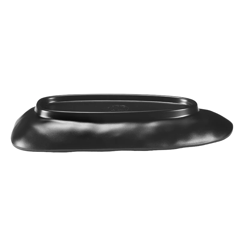 Black pearl-1 Rectangular Plate 10&quot Length 5&quot Width Melamine Color with Matting Finished | Дом и сад