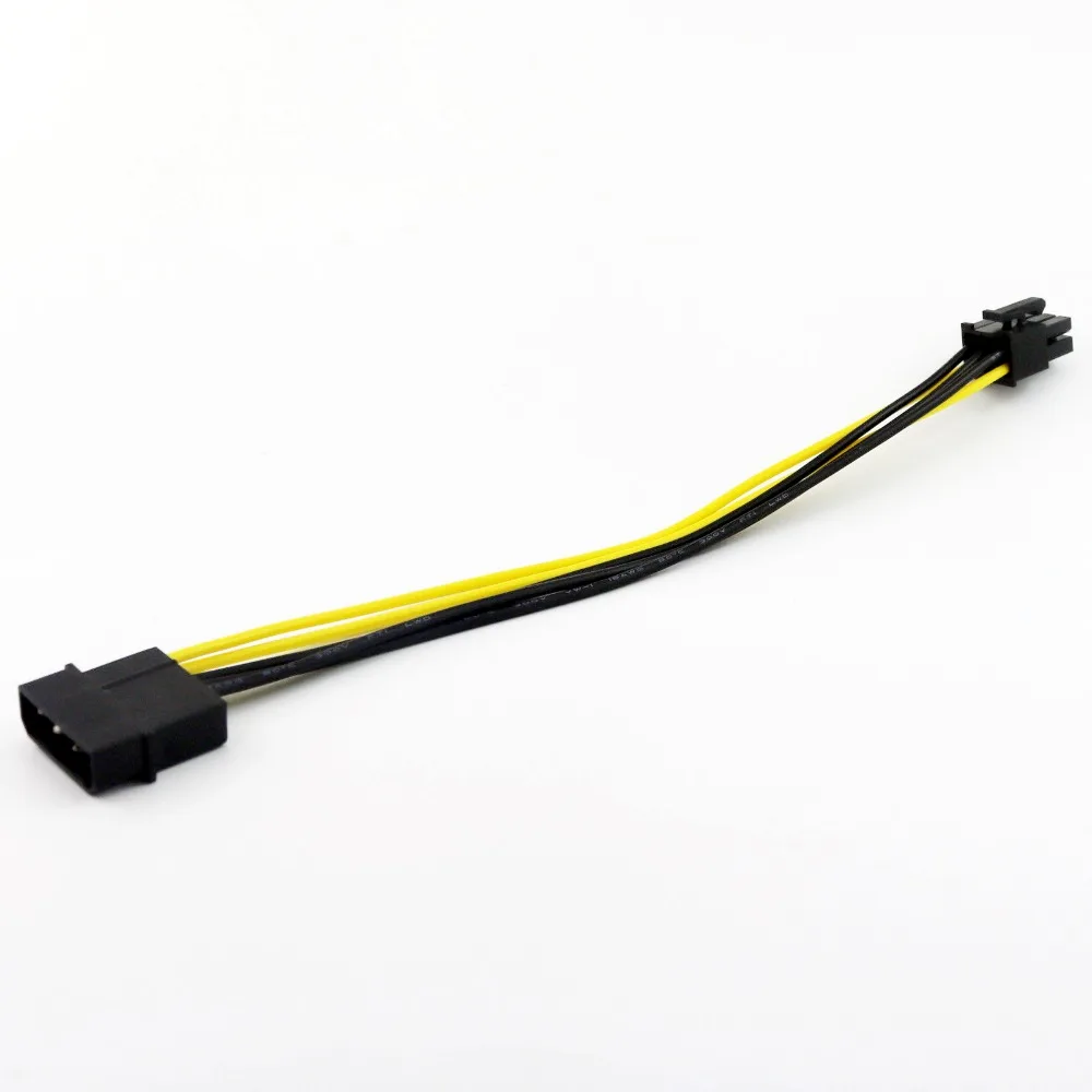 1x 4 контактный разъем Molex для 6 Pin PCI Express Female PCIE видео адаптер питания