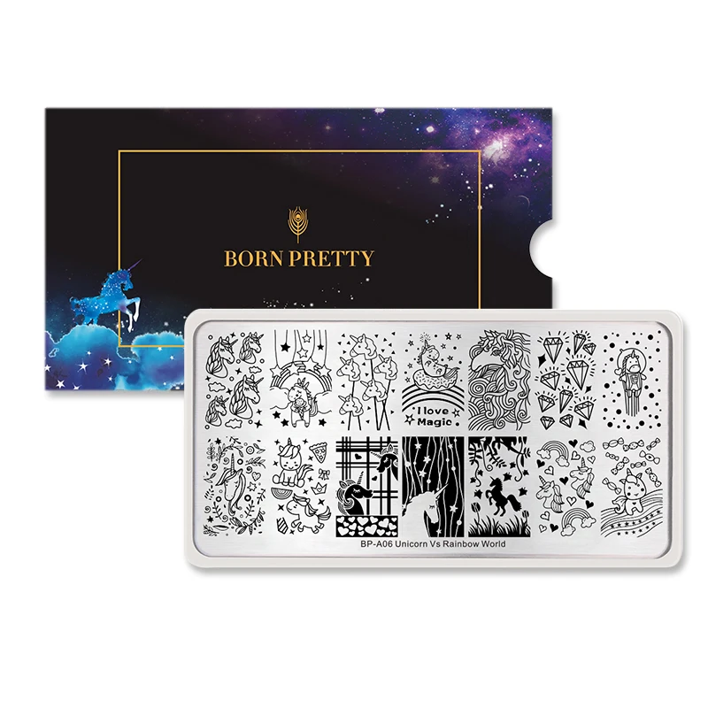 BORN PRETTY ногтей штамповки пластины 12*6 см Животные цветок растения шаблон дизайн ногтей штамп шаблон Лето нержавеющая сталь пластины
