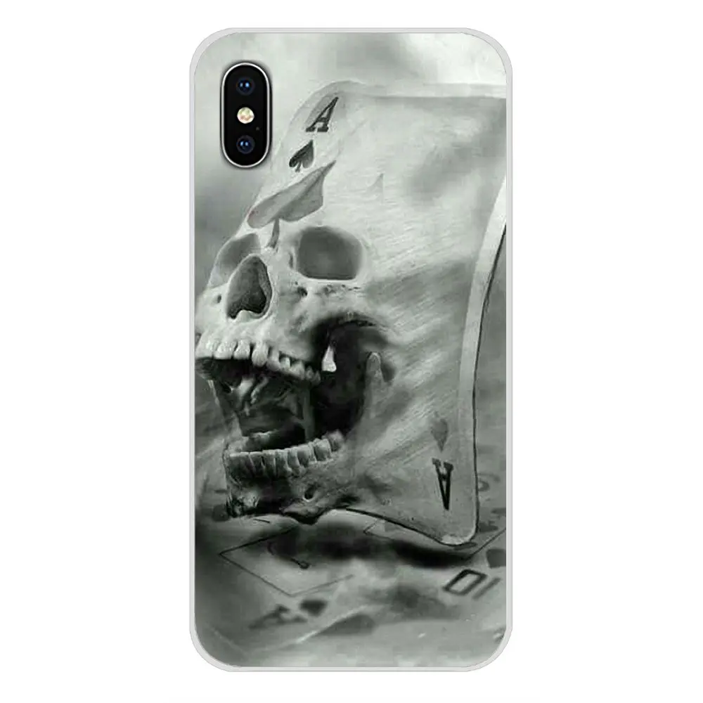 images 7 Аксессуары, чехлы для телефонов Xiaomi Redmi 4A S2 Note 3 3S 4 4X5 Plus 6 7 6A Pro Pocophone F1 Poker Skull Tatoo - Цвет: images 7
