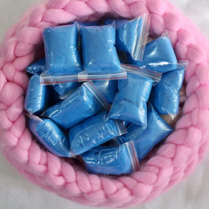 5 г игла для валяния из мягкой шерсти натуральное ровинг окрашенное волокно