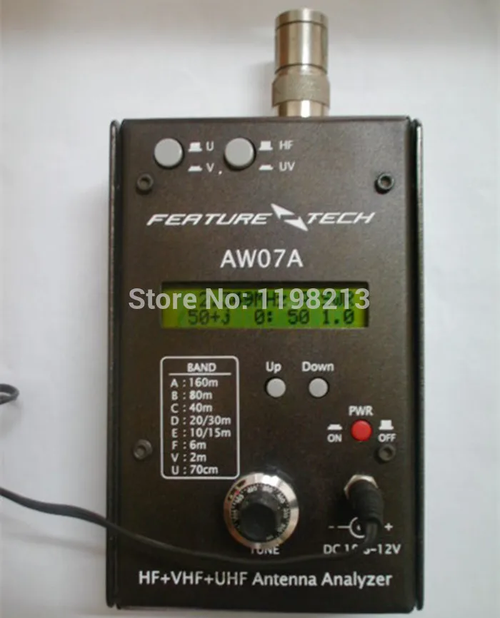 AW07A HF VHF UHF 160M импеданс SWR антенна анализатор для любительской радиосвязи Hobbists DIY