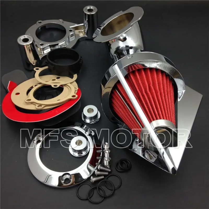 Бесплатная доставка Для Dyna 2008 2012 Electra Glide FLHX Road King хромированный конусный
