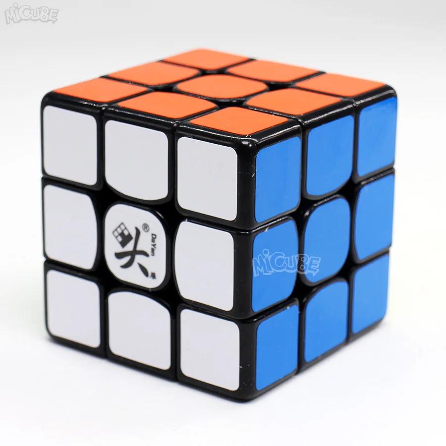 Даян куб Zhanchi 57 мм 3x3x3, волшебный куб, Скорость Zhanchi57 Cubo Magico 3x3 Профессиональный Stickerless черный игрушки для детей