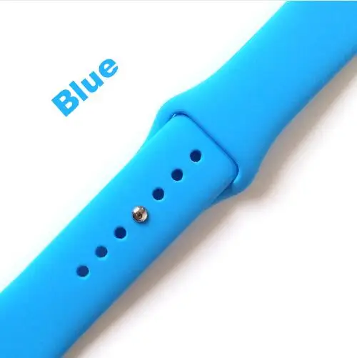 4 Мягкий силиконовый браслет ремешок для Apple Watch 4 3 2 1 42 мм 38 мм на iWatch 40 мм 44 мм спортивный ремешок+ Защитная пленка для экрана - Цвет: 4
