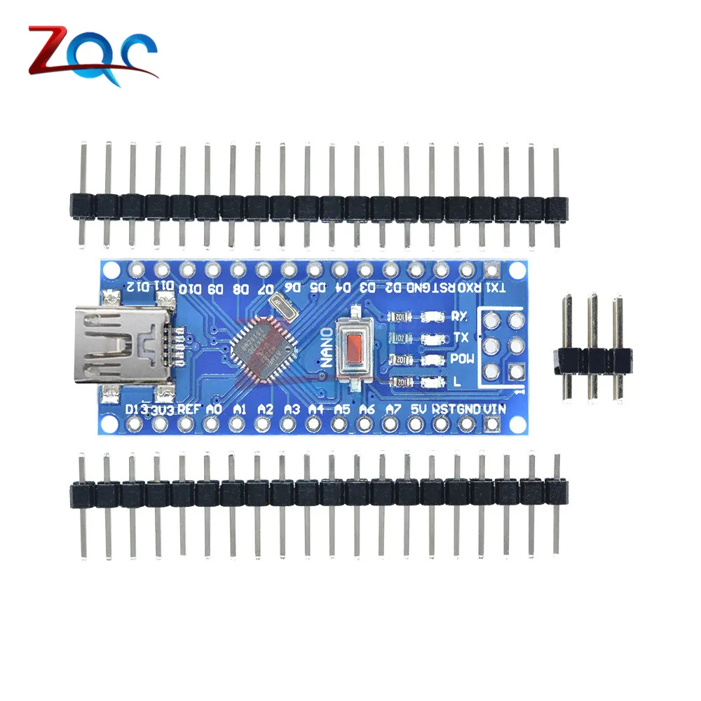 Плата контроллера Mini USB CH340 Nano 3 0 ATmega328P плата совместимая с Arduino USB-драйвер V3.0