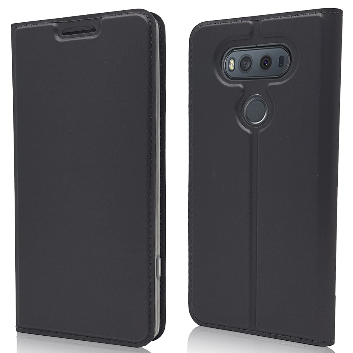 Кожаный флип чехол для телефонов LG V20 кронштейн с защитой от капель клатч