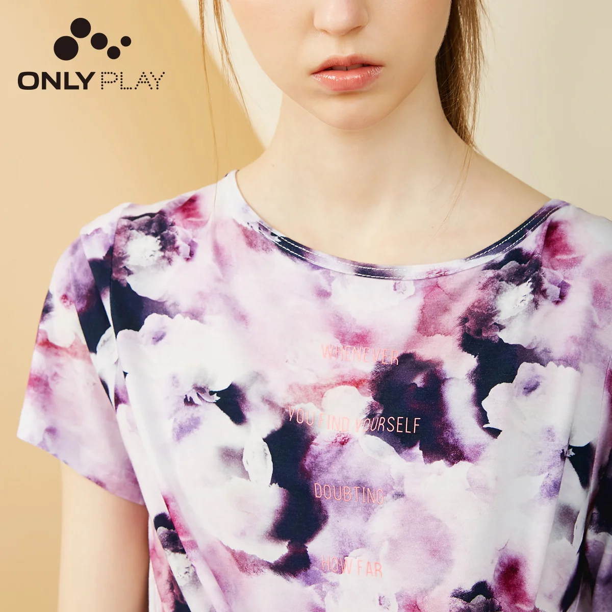 ONLY PLAY Женская Весенняя и летняя свободная футболка с короткими рукавами |