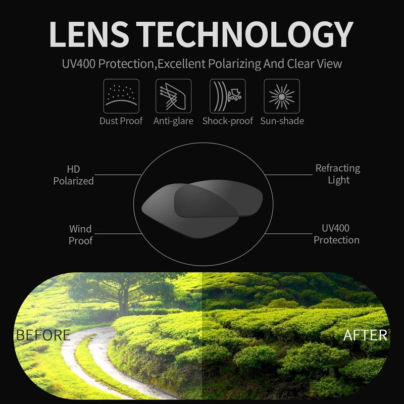 Новинка 2019 поляризованные солнцезащитные очки для спорта на открытом воздухе