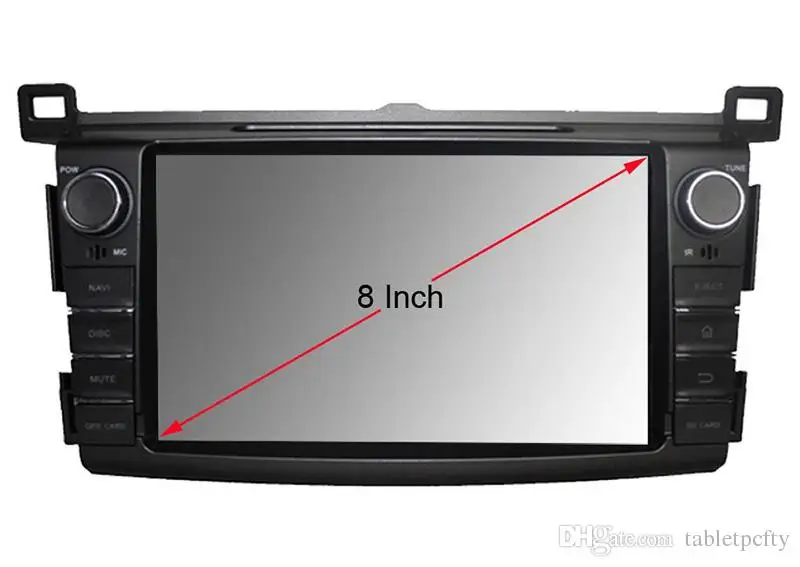 8 дюймов Автомобильный dvd плеер с GPS (опционально) аудио Радио стерео USB/SD AUX BT/TV