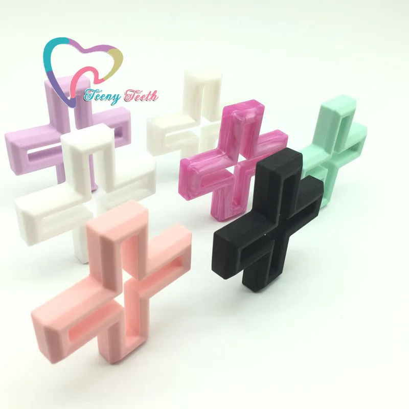 Teeny teeth 5 шт. силиконовые крестики для прорезывания зубов ручной работы DIY ремесла