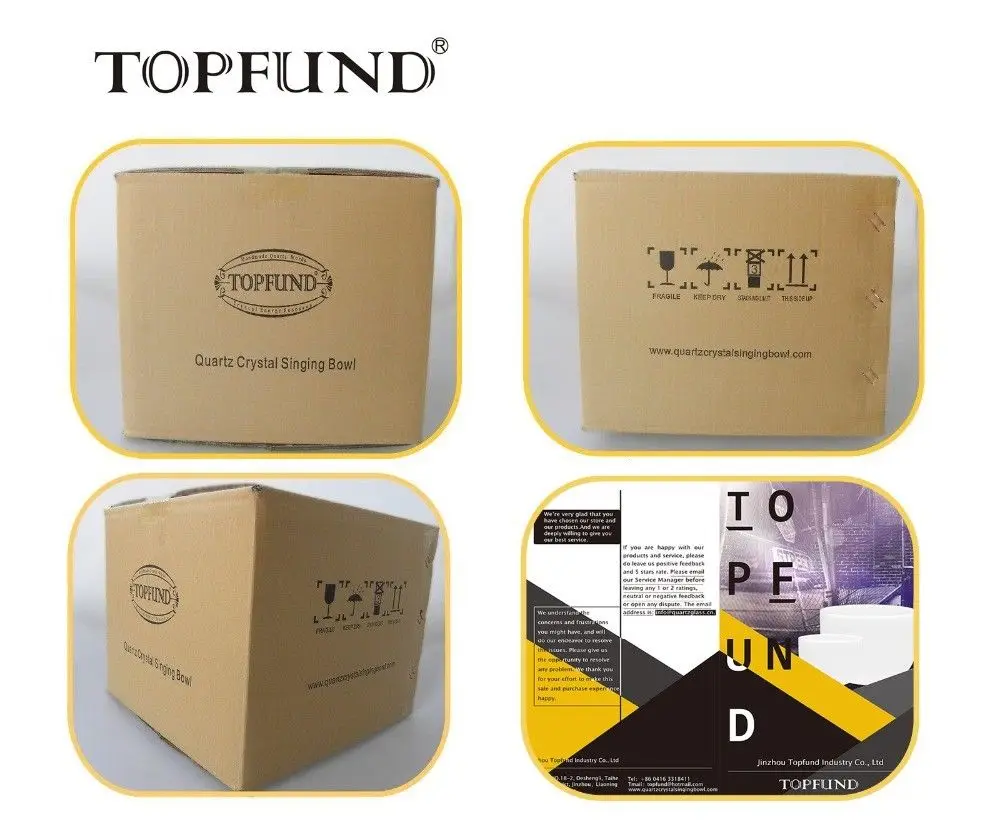 TOPFUND фиолетовый цвет прозрачный # Note Pineal Чакра кварцевый Поющий чаша 8''|bowl