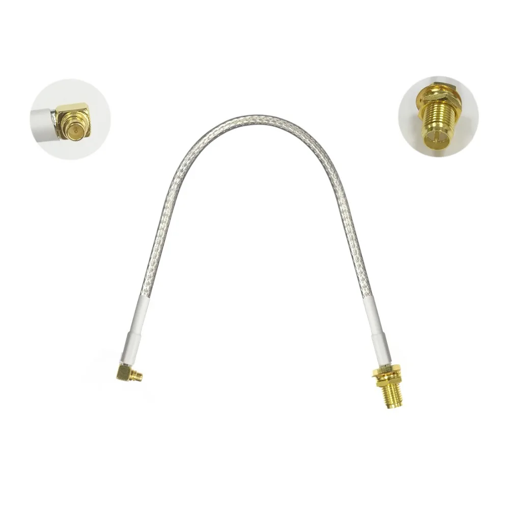 

Reverse RP SMA Jack Nut (Male Pin) Switch MMCX Plug Right Angle Pigtail Cable RG316/RG174 For Wireless Router Antenna Adapter