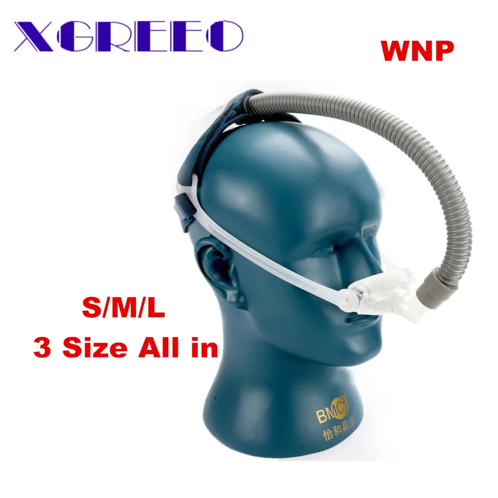 BMC WNP НАЗАЛЬНЫЕ подушечки CPAP маска Горячая S/M/L все в силиконовом гелевом материале с поясом для храпа апноэ