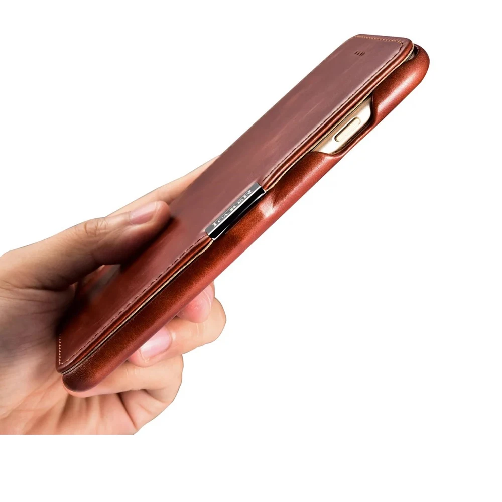 Чехол icarer для iPhone 8 кожаный чехол 7 Plus 6 6s книжка из натуральной кожи с магнитной