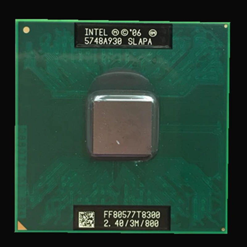 Intel Core T8300 cpu 3M cache, 2,4 ГГц, 800 МГц FSB, двухъядерный процессор ноутбука для 965