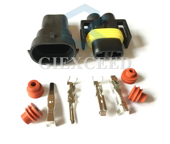 2 Sets 2 Pin 12124819 Female Male 880 Plug Connector Fog Lamp Light H11 H8 H9 Lamp Socket For Car