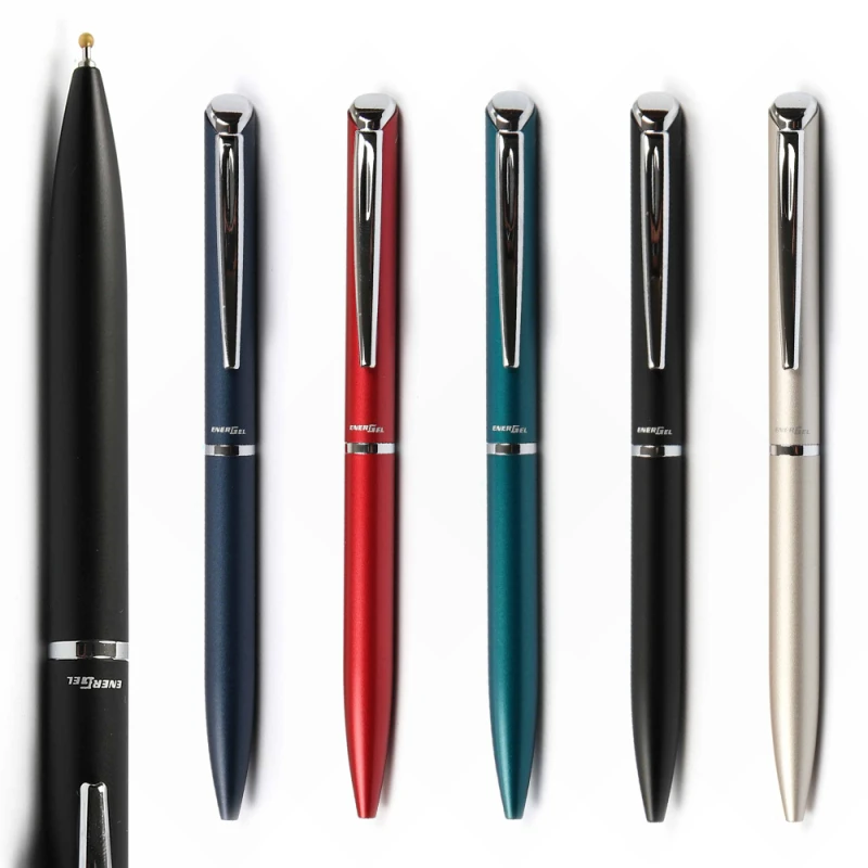 Ручка шариковая Pentel BLN2005 с гелевыми чернилами Быстросохнущий металлический