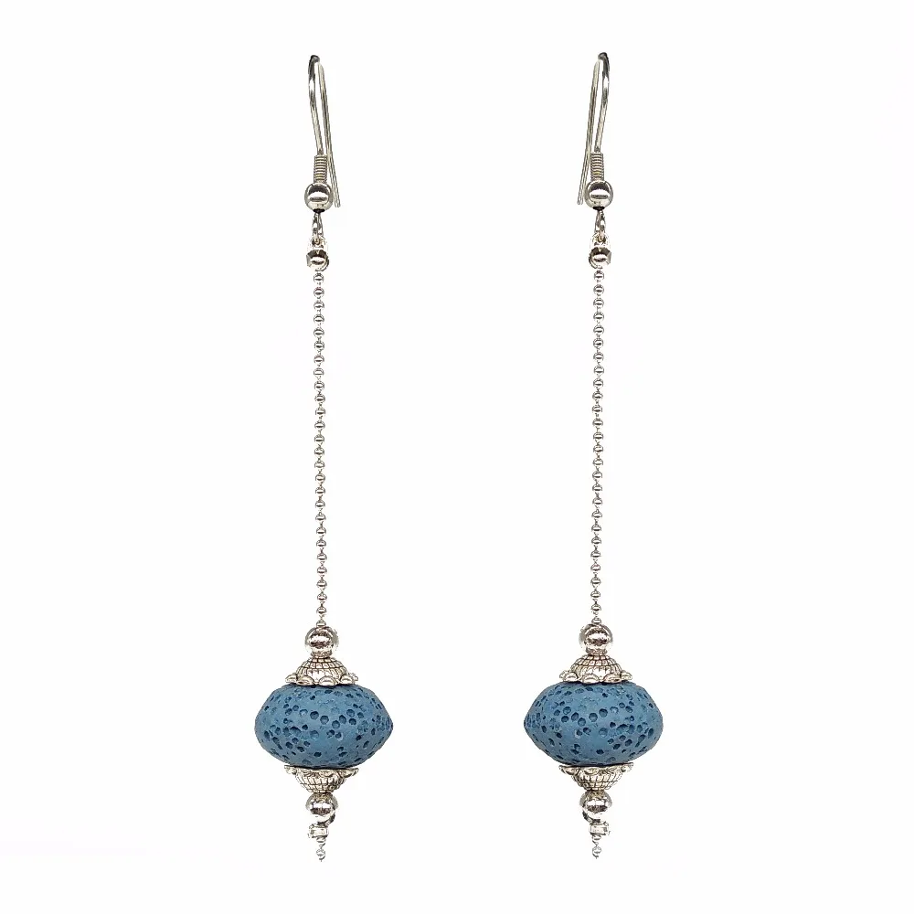 Женские серьги подвески BOEYCJR ручной работы из натурального камня|dangling earrings for