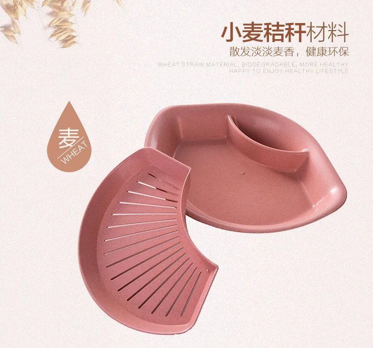 Здоровые экологически чистые столовые приборы из пшеничной соломы двухслойные