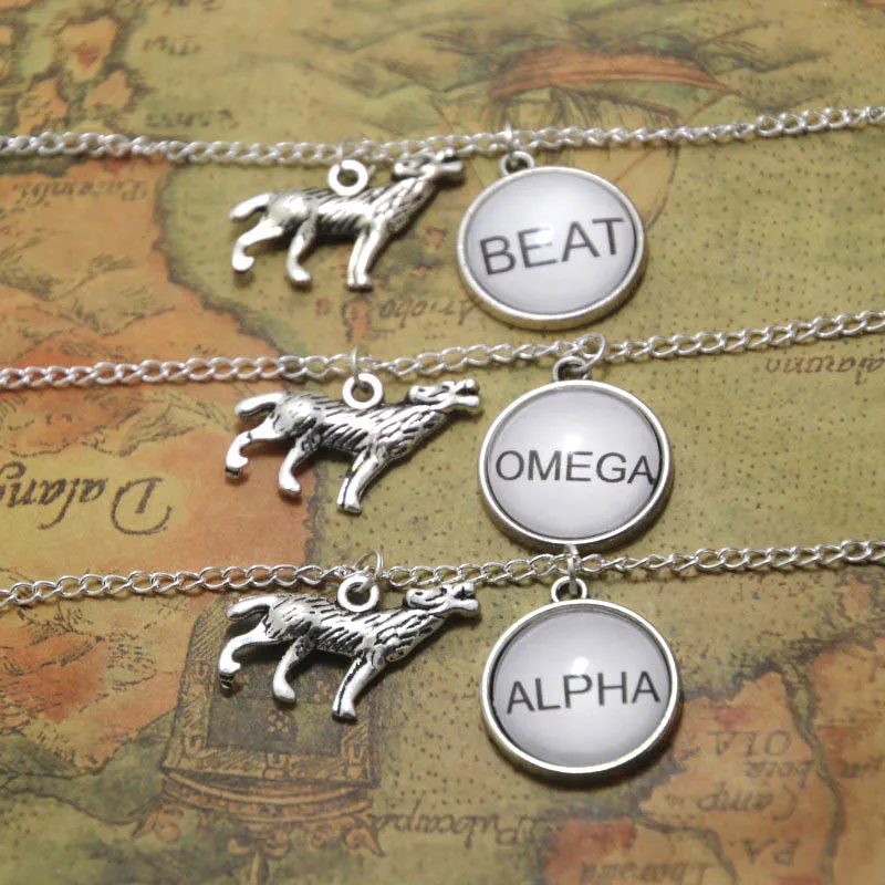 12 шт./лот Alpha Beta оригинальный дизайн ожерелья волка лучшие друзья упаковка Fandom