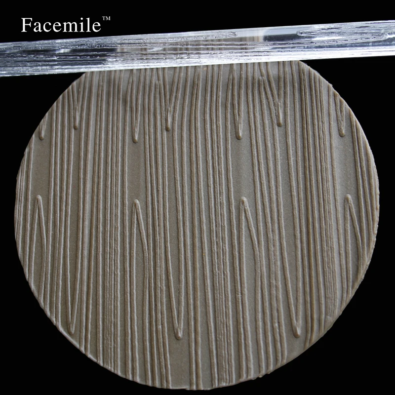 Акриловая Скалка волна деревянный стиль тиснение помадка ролик штифт сделай сам