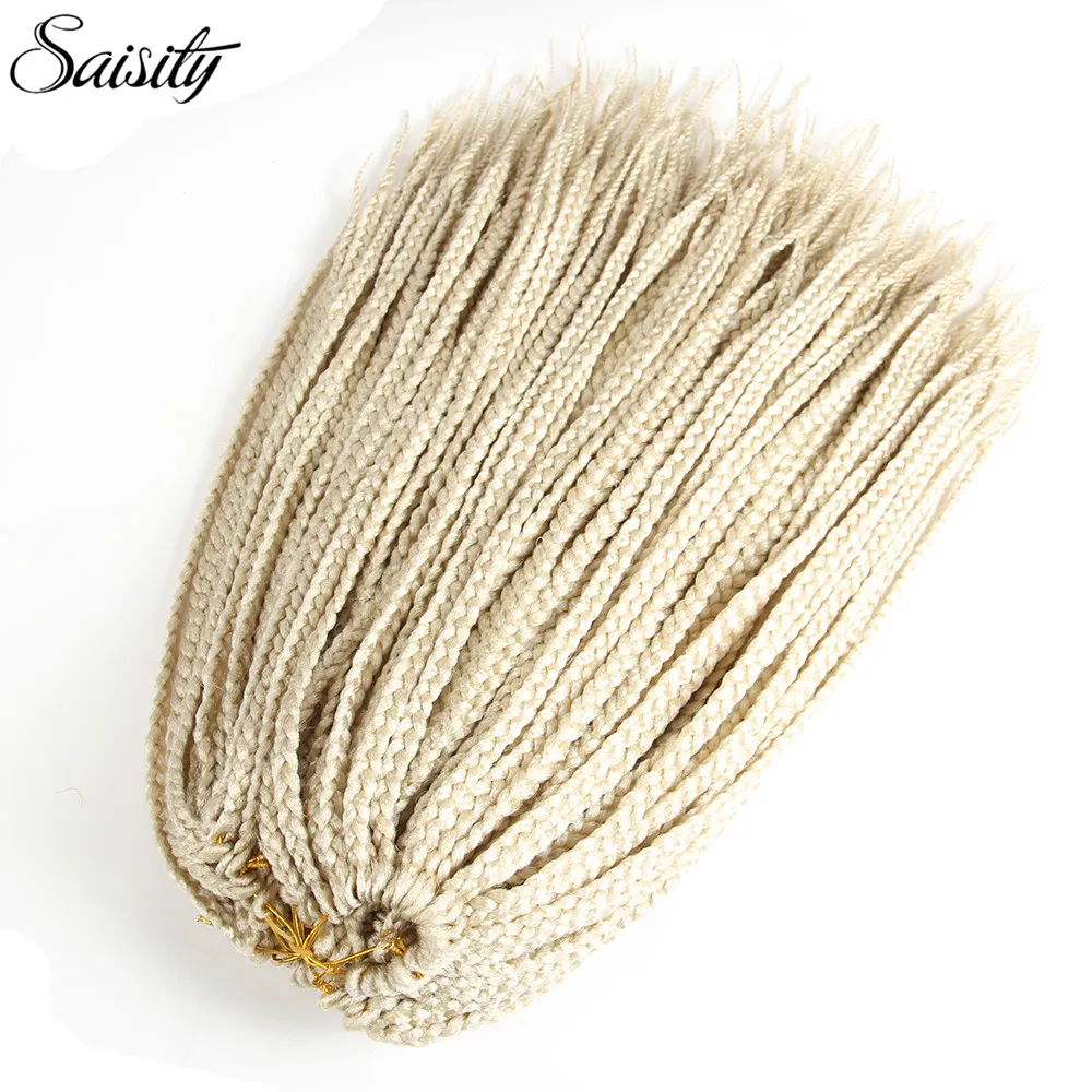 Saisity тонкая коробка косички 14 &quot18&quot 3X твист крючком Наращивание волос