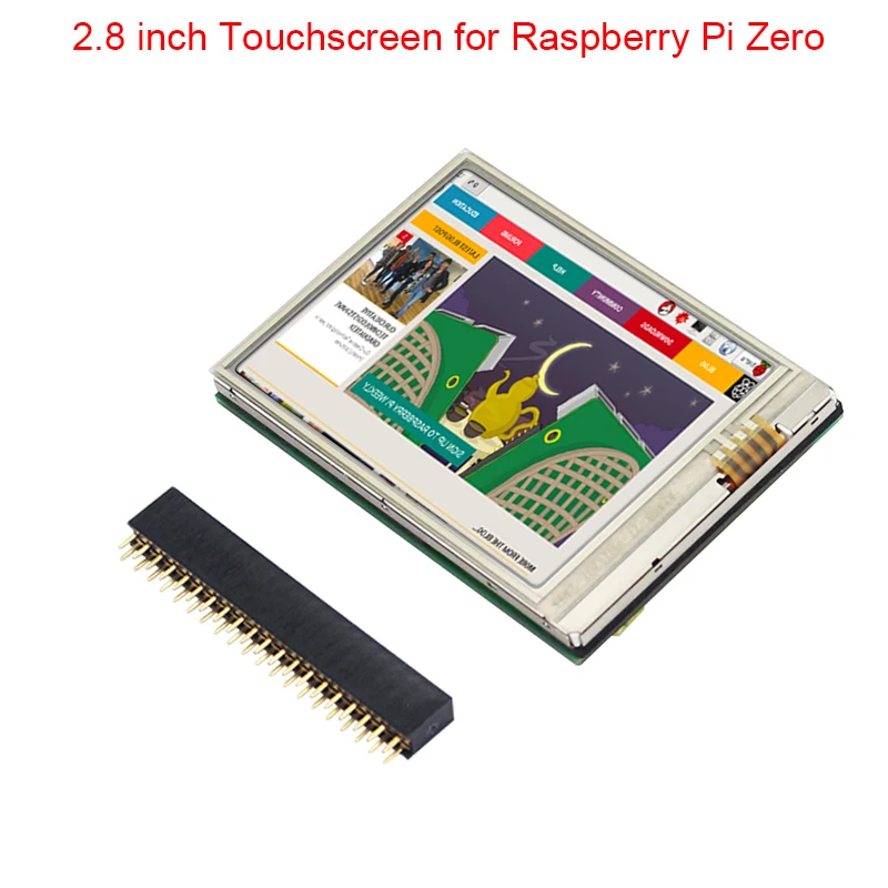 2,8 дюймовый сенсорный экран Raspberry Pi Zero 60 FPS HD lcd+ GPIO Header для Raspberry Pi Zero W/1,3 монитор 2," модуль дисплея