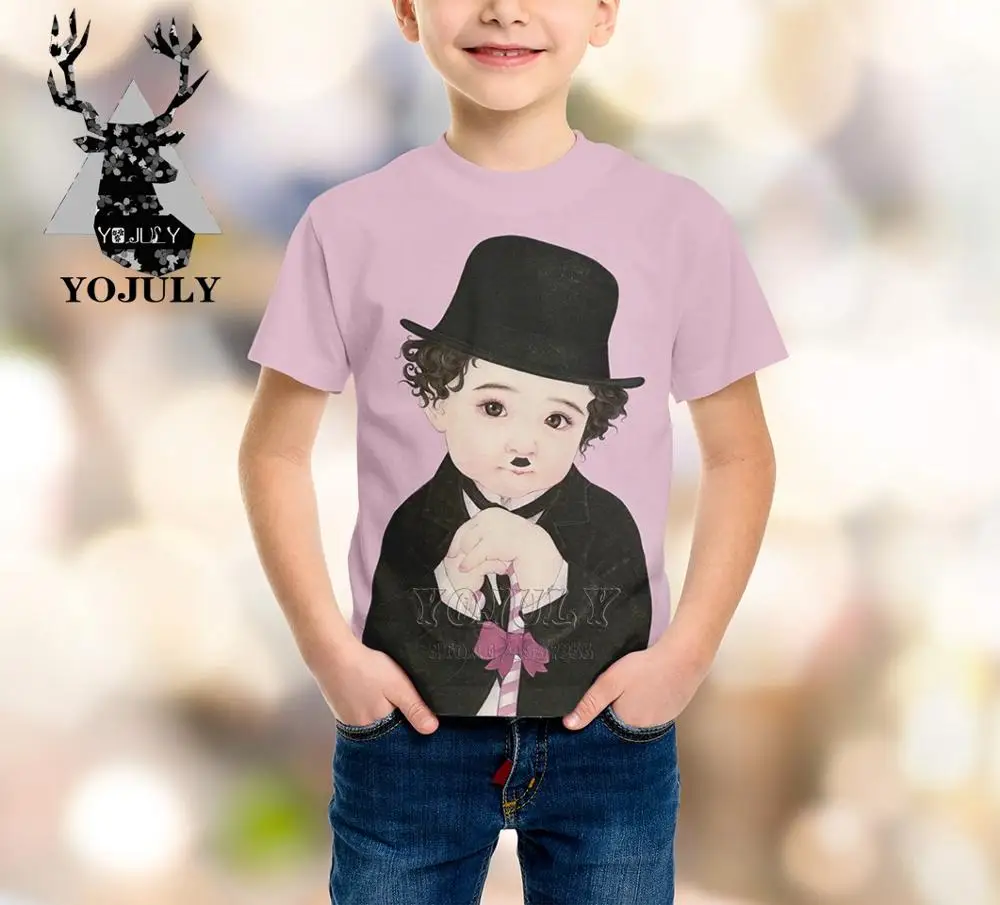 Новинка милая детская футболка YOJULY kawaii для маленьких мальчиков и девочек