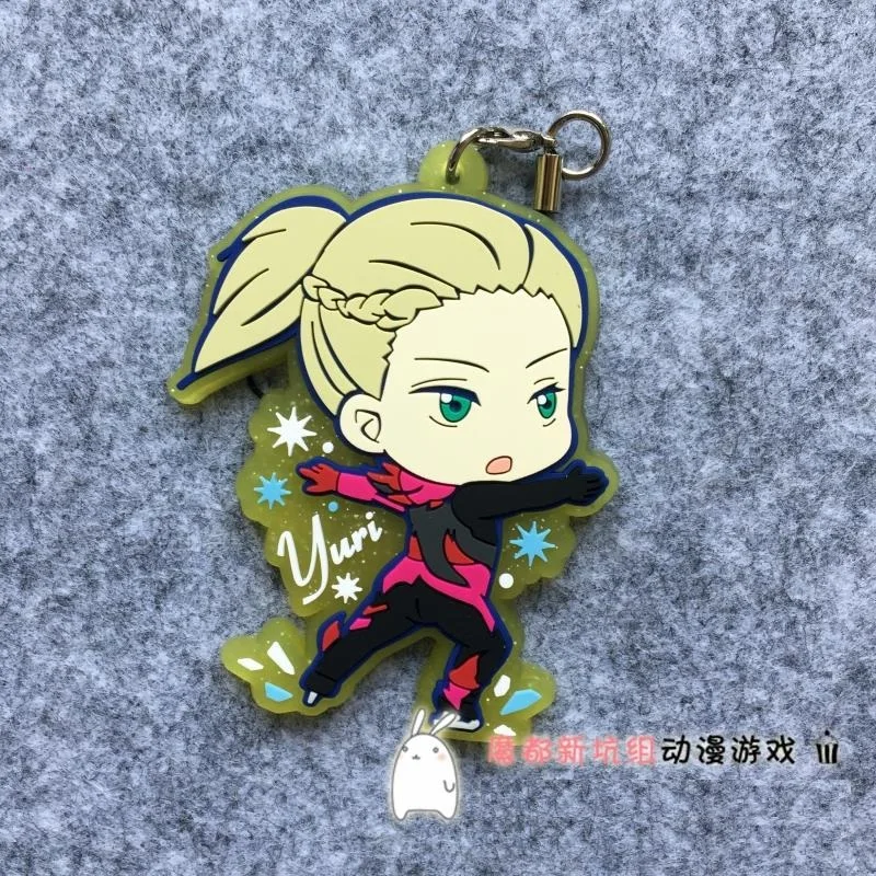 Юрий! На льду аниме Nikiforov Victor Katsuki Yuuri Plisetsky Yuri 2nd Ver резиновый брелок | Игрушки и
