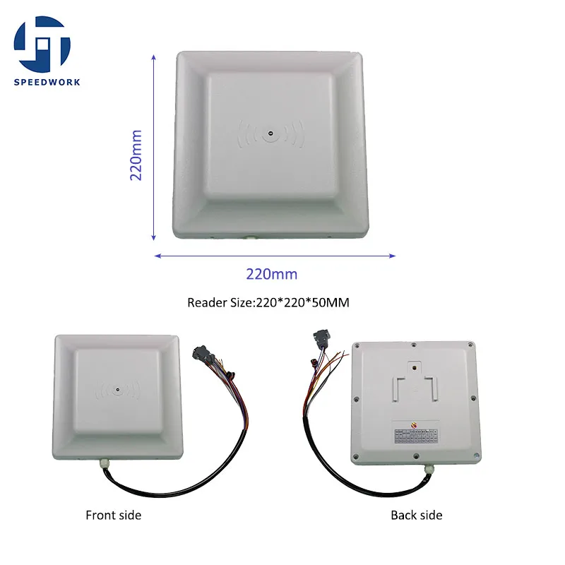 

902-928Mhz UHF RFID card reader 0- 8m Long Distance range with 8dbi Antenna RS232/TCP/IP/Wiegand26/32 /66 UHF Reader