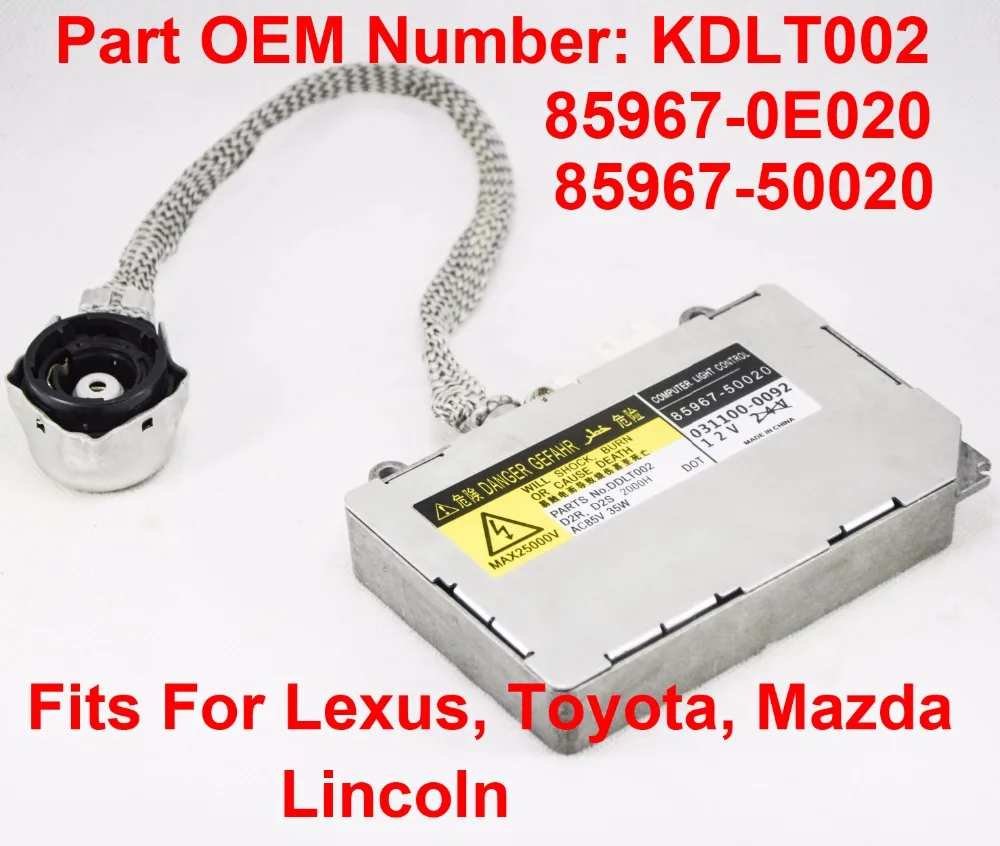 Ксеноновые фары D2S D2R 35 Вт OEM HID балласт компьютерный блок зажигания KDLT002 85967 0E020 50020