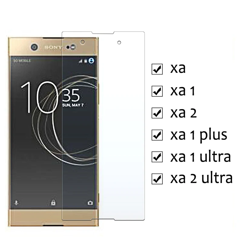 Защитное стекло на для Sony Xperia xa1 Plus Soni Xa Xa2 Ultra закаленное 1 2 X A Защитная пленка 2.5D