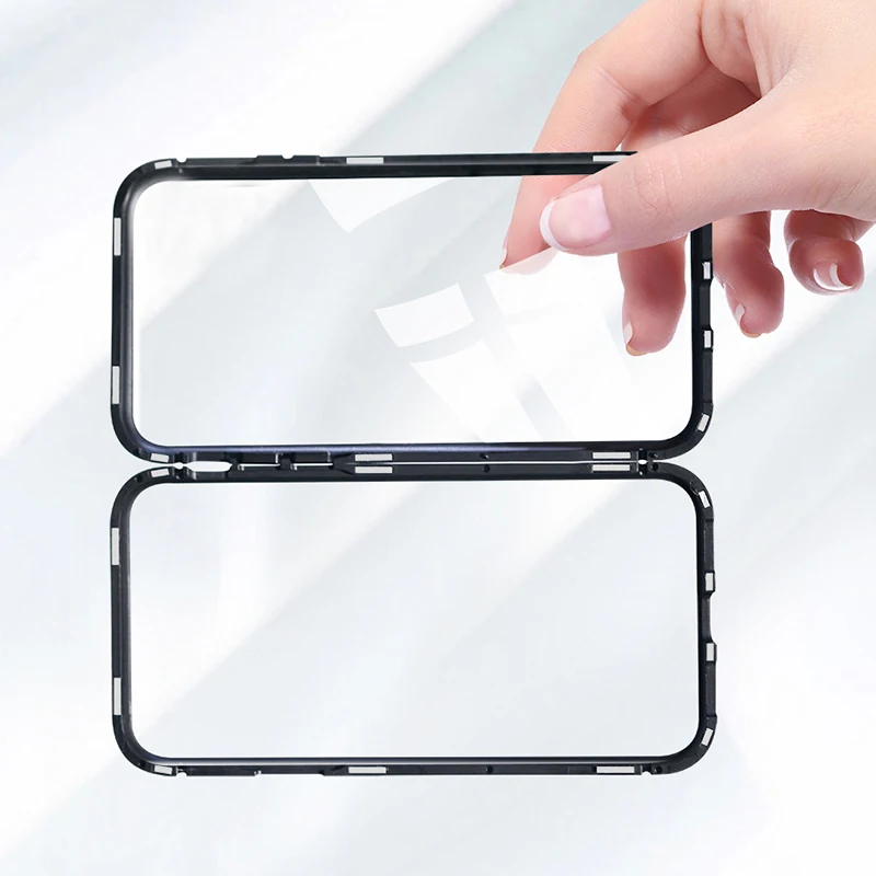 Роскошный Магнитный чехол для телефона Samsung Galaxy J4 J8 2018 J6 Plus A7 A9 A9S полное покрытие