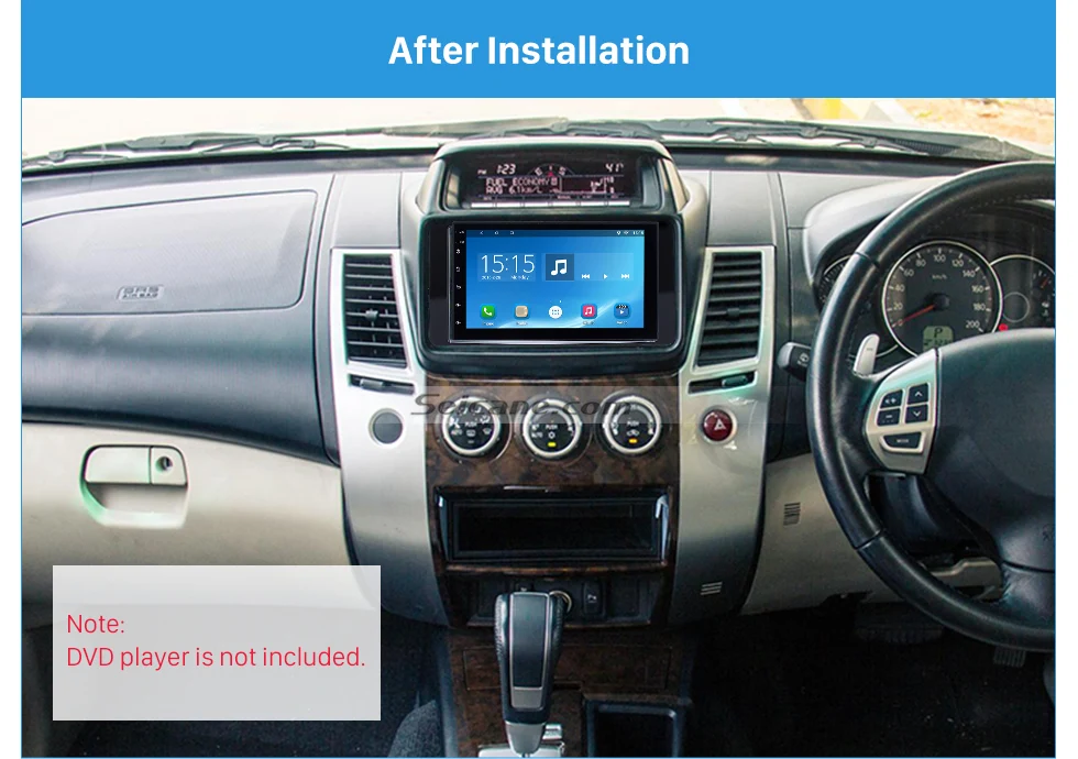 Seicane фантастический Двойной Дин Радио фасции для Mitsubishi Pajero Sport Triton Trim Dash CD установочный комплект рамка панель