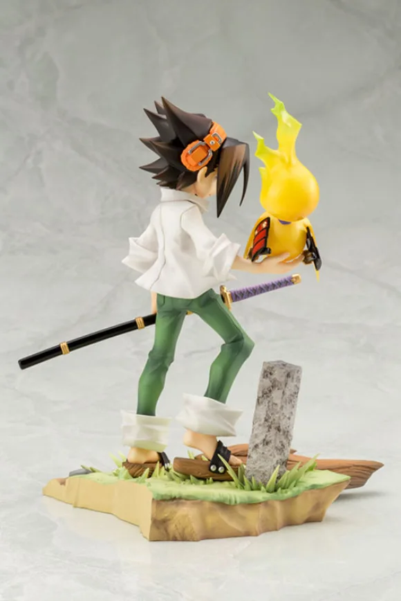 Аниме король шаманов Yoh Asakura 18 см ПВХ Фигурки игрушки Коллекция Модель для